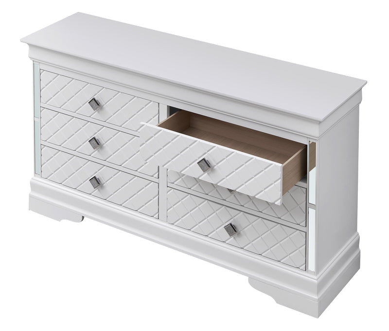 Verona - Stylish Dresser - Silver Champagne