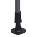 Manual Retractable Patio Awning, UV Resistant Polyester Sun Shade With No Drill Installation