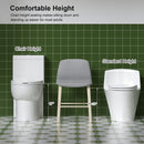 Gloss Tornado Flush 1 Piece Toilet With Soft Closing Seat, Water Saving Dual Flush - Gloss White