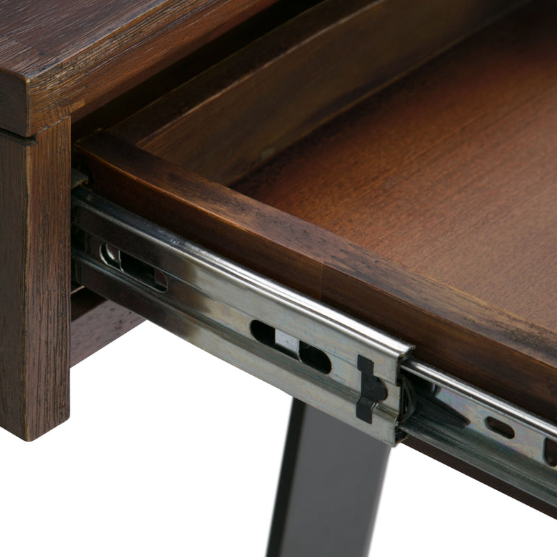 Lowry - Desk - Distressed Charcoal Brown