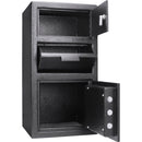 Large Locker Depository Safe With Digital Keypad 0 72 0 78 Cubic Ft - Black