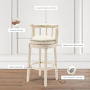 Leather Wooden Bar Stool