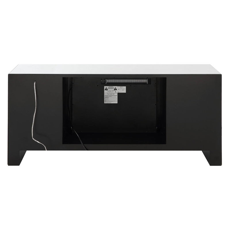 Noralie - 28" TV Stand With Fireplace & LED - Mirrored & Faux Diamonds