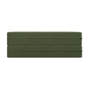 Convertible Plush Corduroy Foam-Filled Sleeper Sofa Bed With 2 Pillows