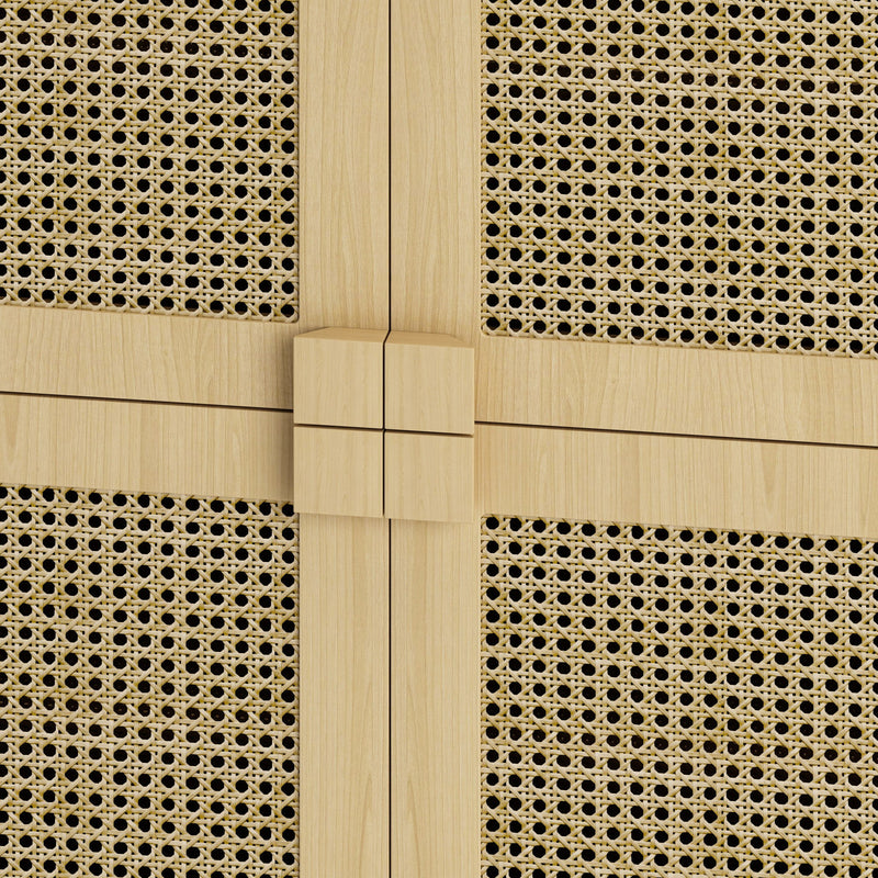 4 Door Storage Cabinet With 8 Shelves