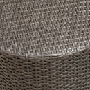 Barrel Side Table With Handcrafted Details