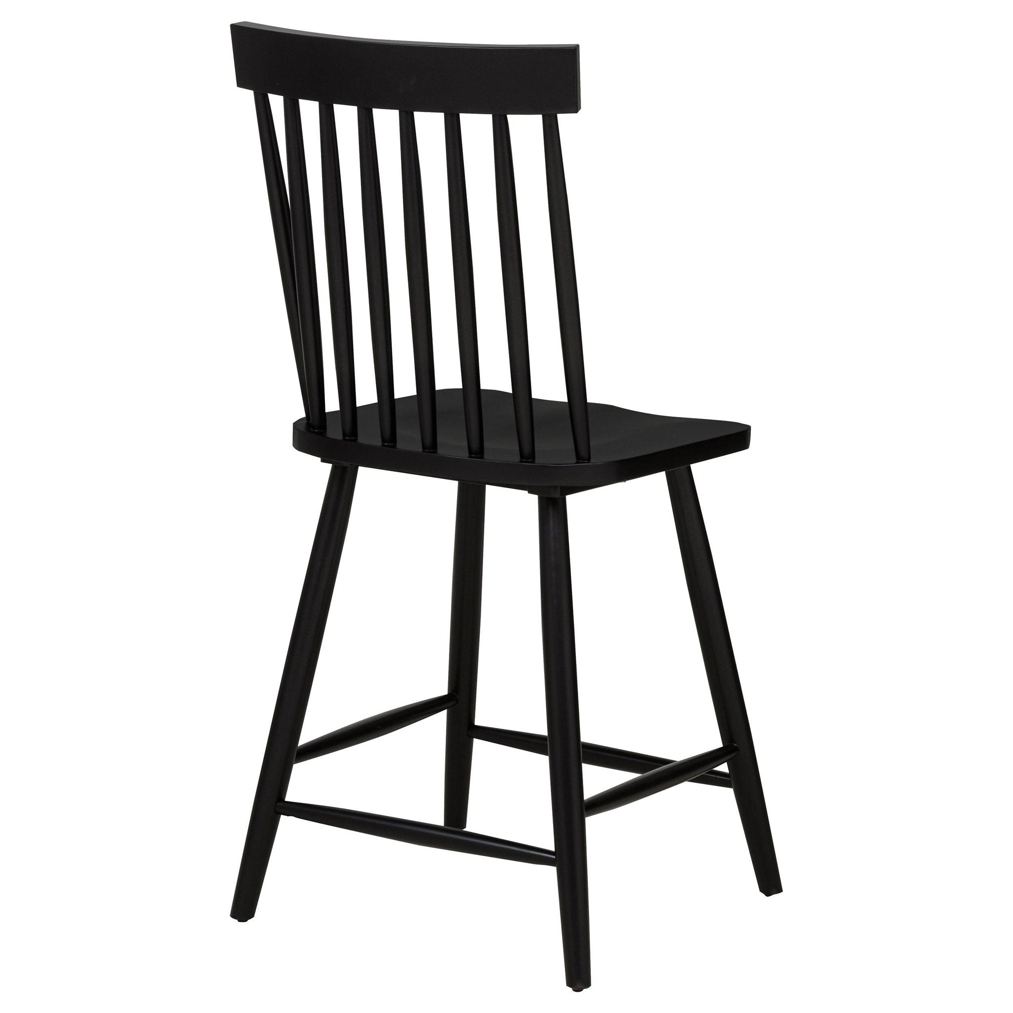 Andrews Windsor Counter Height Dining Side Chair Black (Set of 2) - Atlantic Fine Furniture Melbourne FL