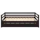 Twin or Double Twin Daybed with Trundle,Espresso