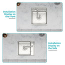 Modern Undermount Bar Sink With Folding Faucet