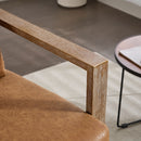 Swivel Modern Upholstered Accent Chair With Armrests