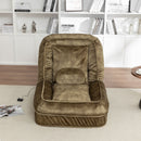 Upholstered Human Dog Bed And Pets, Bean Bag Floor Sofa With Massage Pillow, 5 Adjustable Positions & 2 Soft Pillows