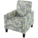 Push Back Upholstered Recliner Armchair