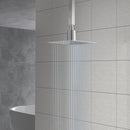 Ultra Thin 8" Square Rain Shower Head 304 Stainless Steel, Wall / Ceiling Mounted