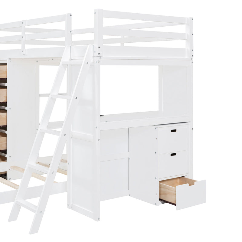 Bunk Bed With LED Light And USB Ports