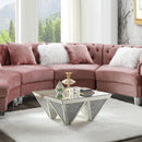 Noralie - 19"H Coffee Table With Faux Diamonds - Mirrored