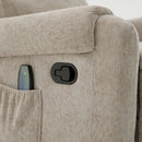 Manual Recliner Massage Chair With Swivel Rocker, 8 Massage Modes, Side Storage Pocket