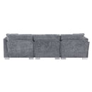 Modern Cloud Sectional Sofa L Shaped Luxury Couch Set With 2 Free Pillows 4 Seat With Oversized Chaise
