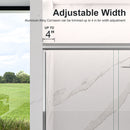 Modern Semi Frameless Double Sliding Shower Door