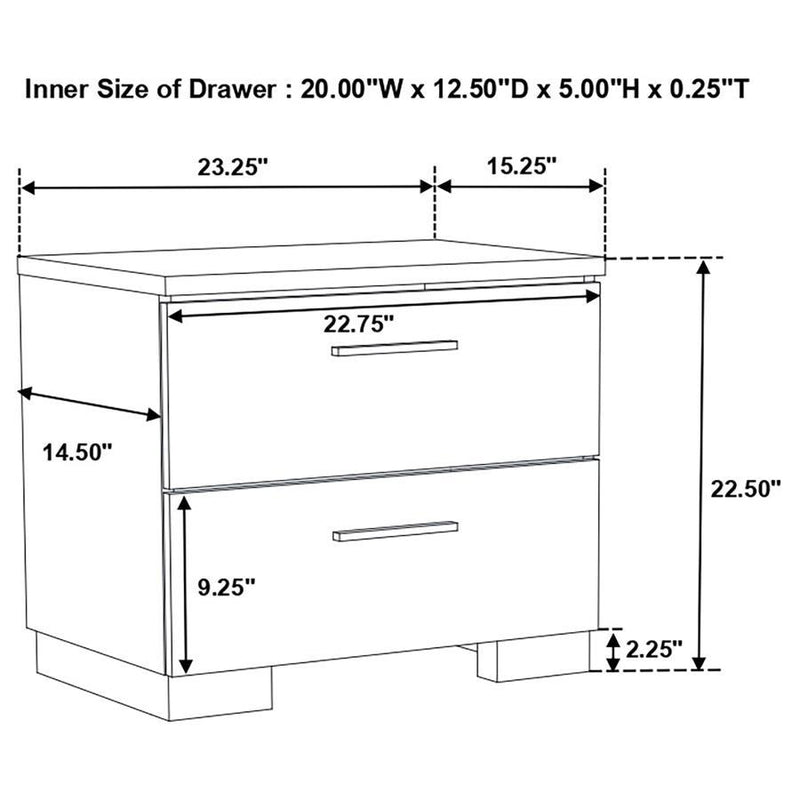 Felicity - Bedroom Set With LED Mirror