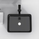 Modern European Design Ceramic Rectangular Vessel Bathroom Sink