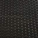 Outdoor Dining Chairs (Set of 2), Rattan Backrest And Cushions, Iron Frame - Dark Brown