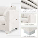 Modern Cloud Sectional Sofa L Shaped Luxury Couch Set With 2 Free Pillows 4 Seat With Oversized Chaise