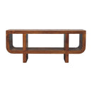 Orion - Curved Media Unit - Brown