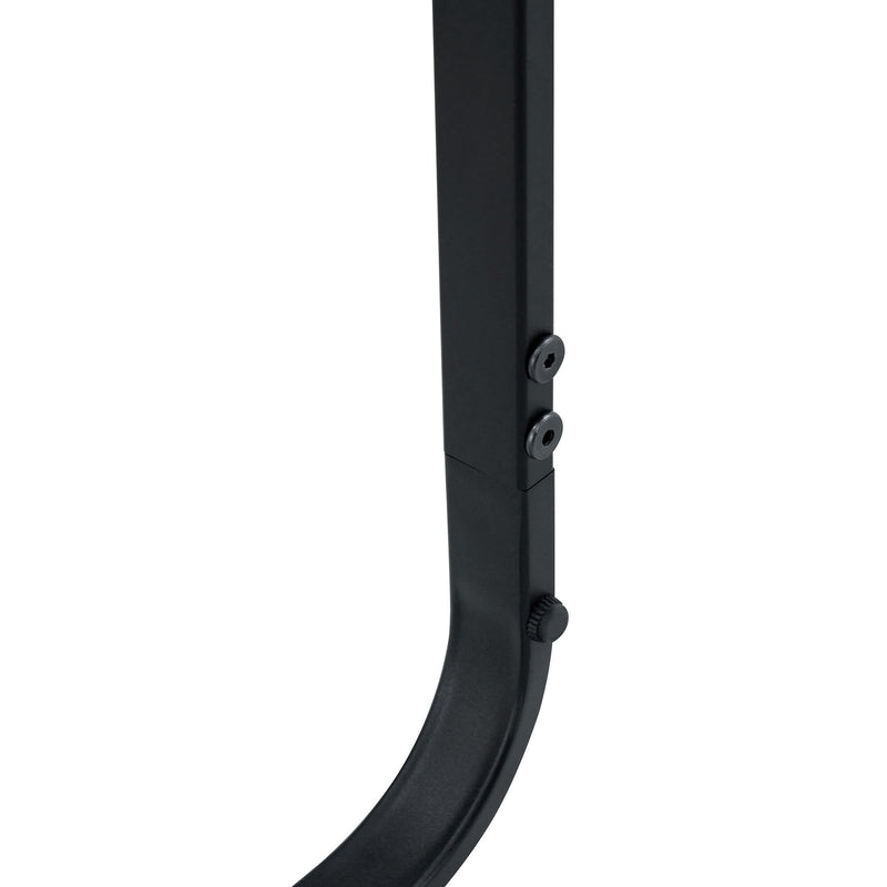 Modern Tech Fabric Bar Stool (Set of 2) With Metal Legs 42.5" Tall For Home Bar & Restaurant - Black / Brown