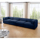 Stylish Chenille Sofa With Storage Seat And Cylindrical Backrest