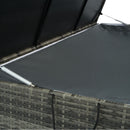 Outdoor Storage Box, Wicker Patio Deck Boxes With Lid, Outdoor Cushion Storage For Kids Toys, Pillows, Towel, Wicker