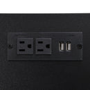 Platform Bed With 2 Tier Storage Shelves, Storage Cabinet