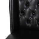 Sophisticated Tufted Dining Chair With High Back Design