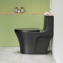 1 Piece Toilet With Dual Flush And Soft Closing Seat