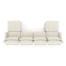 Stylish Sofa With Ottoman And Lumbar Pillows, Ergonomic Design