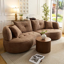 Modular Sofa, Durable Fabric, Solid Wood Frame, High Density Sponge Padding, Seating For 4