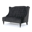 Nurturing - Upholstered Loveseat With Wing Back And Diamond Tufting