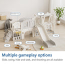 Toddler Slide Kids Playground With Basketball Hoop And Swing