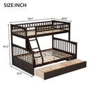 Bunk Bed With Drawers, Convertible Storage Bed