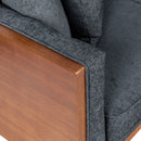 Retro Modern Loveseat With Button Tufted Upholstery