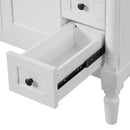 Bathroom Vanity With Ceramic Sink, 2 Doors 3 Drawers, Soft Close Design