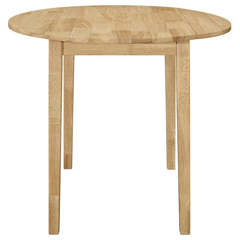 Bucknell - 3 Piece Round Drop Leaf Dining Table Set