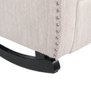 Sheila - Contemporary Fabric Tufted Wingback Rocking Chair