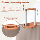 Hardshell Luggage Sets 3 Piece Carry On Suitcase Double Spinner Wheels With Tsa Lock