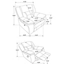 Greer - Upholstered Swivel Glider Recliner Chair