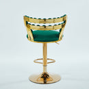 Modern Bar Chair With Iron Tube Legs, Soft Cushions And Comfortable Backrest (Set of 2)