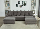 5 Seater Oversized Convertible L & U Shaped Couch
