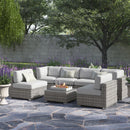 Outdoor Wicker Seating Group With Cushions
