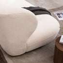 Modern Fashion Yp40116W Circular Curve Design Sofa, 4 Seater For Office & Bedroom - White