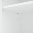 Freestanding Bathroom Vanity, Elegant Design With 4 Doors & 1 Drawer, Adjustable Shelves, Damping Hinges - White