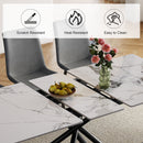 Modern Expandable Dining Table With Retractable Leaf With Chairs